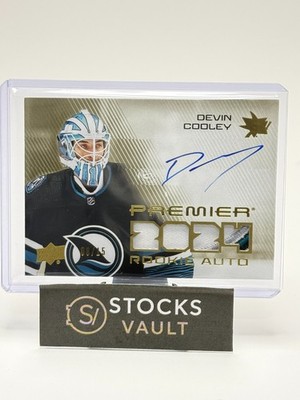 2024-25 Upper Deck Premier DEVIN COOLEY *ROOKIE LOGO PATCH AUTO* 08/15 ...