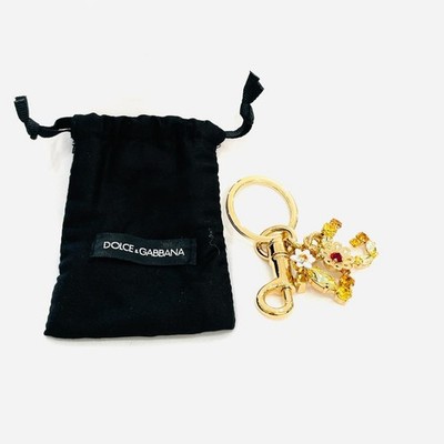 Dolce & Gabbana Gold Key Charm DG Collection 9.5cm Used