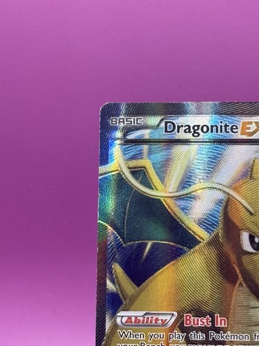 Pokémon Dragonite EX 108/111 Full Art Ultra Rara Holo XY Pugni Furiosi HP - Foto 4 di 10