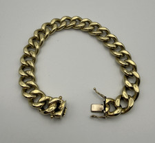 Gold 585 Armkette Miami Cuban Link 14 Karat G...