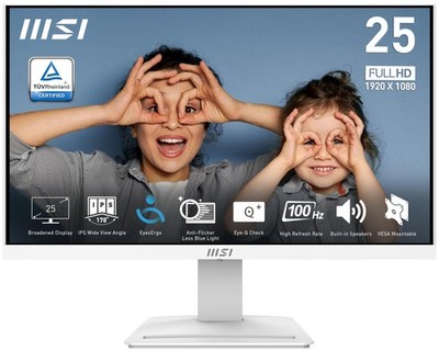 MSI PRO MP253W 24.5-inch IPS 1920 x 1080 (FHD) Computer Monitor, 100Hz, Adapt...