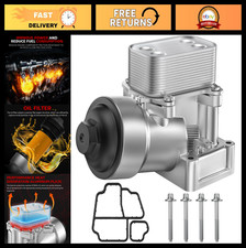Aluminum Engine Oil Cooler Filter Housing Adapter For Vw Golf Tiguan Audi A3 Q