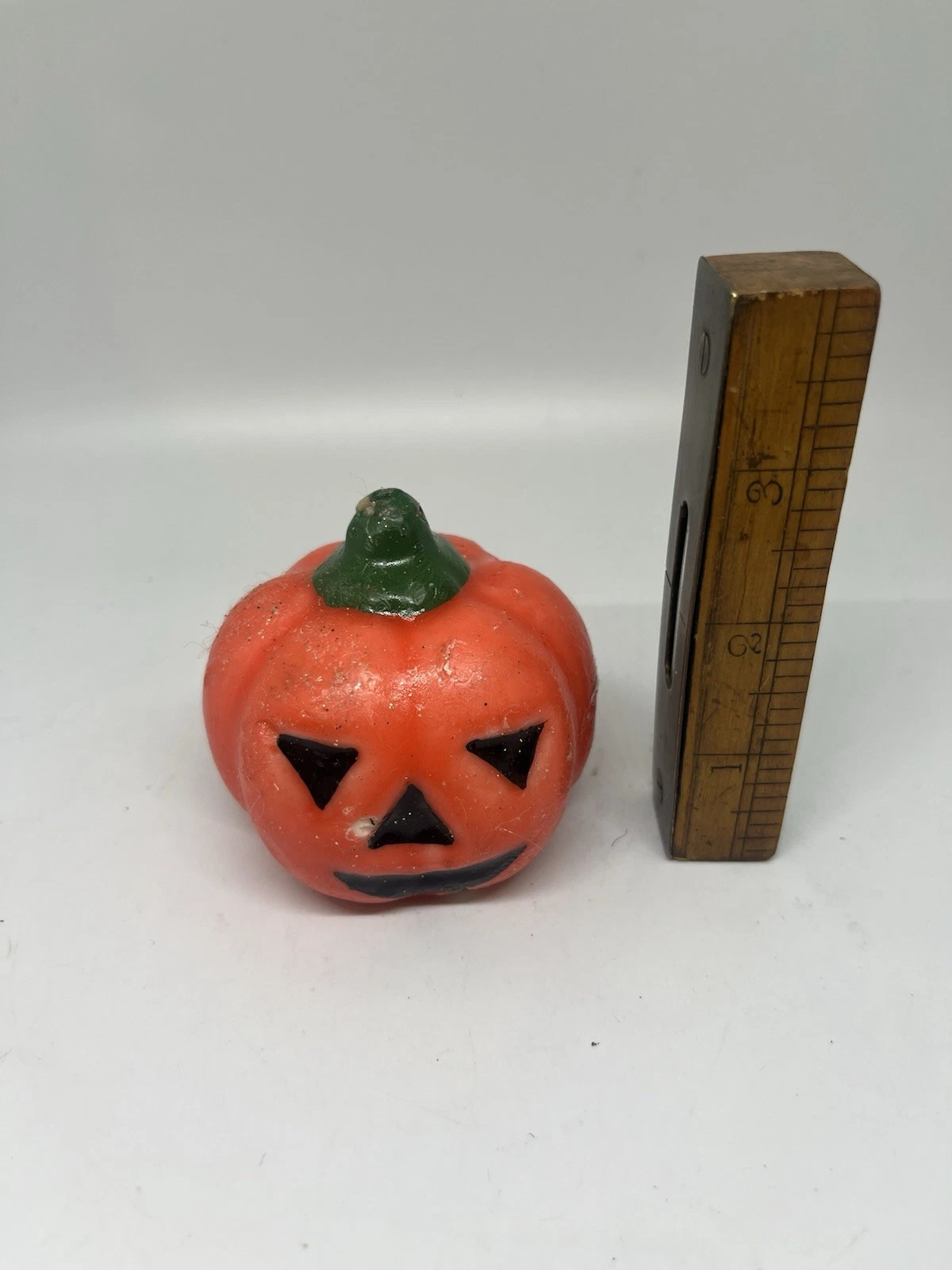Vintage Halloween Pumpkin Candle Collectible Cool! - product detail image 2