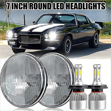 For 67-81 Chevrolet Camaro Z28 Ss Rs 7inch Round Led Headlight Hi-lo Beam 2pcs For 67-81 Chevrolet Camaro Z28 Ss Rs 7inch Round Led Headlight Hi-lo Beam 2pcs