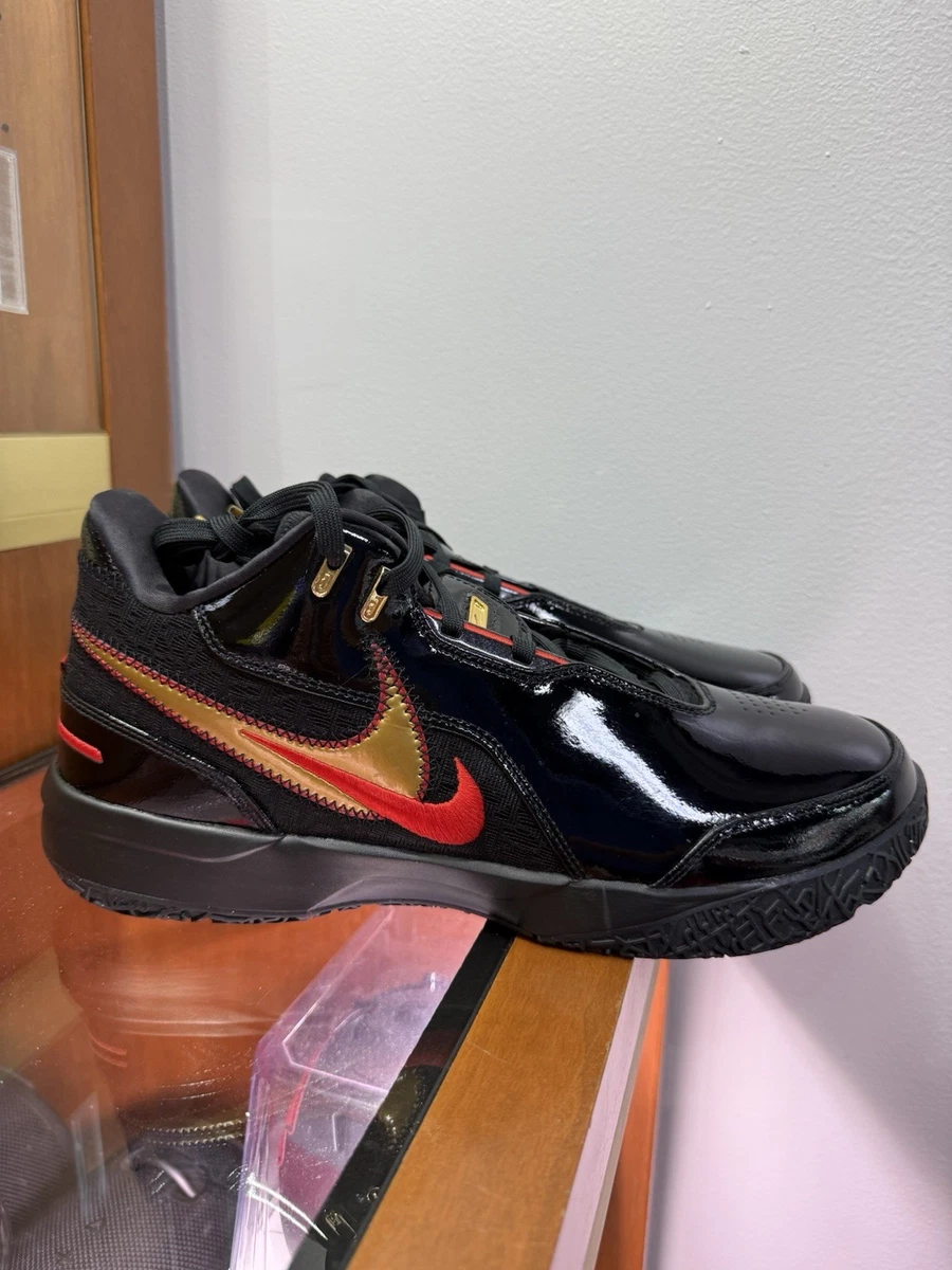 Nike Zoom LeBron NXXT Gen AMPD Black Metallic Gold Red for Sale