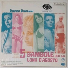 Gionni Gioielli 5 Bambole Per La Luna D'Agosto Vinile AZZURRO BIANCO Rap Ita