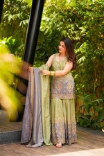SALWAR KAMEEZ INDIAN WEDDING PAKISTANI PARTY WEAR DRESS SHARARA BOLLYWOOD SUIT