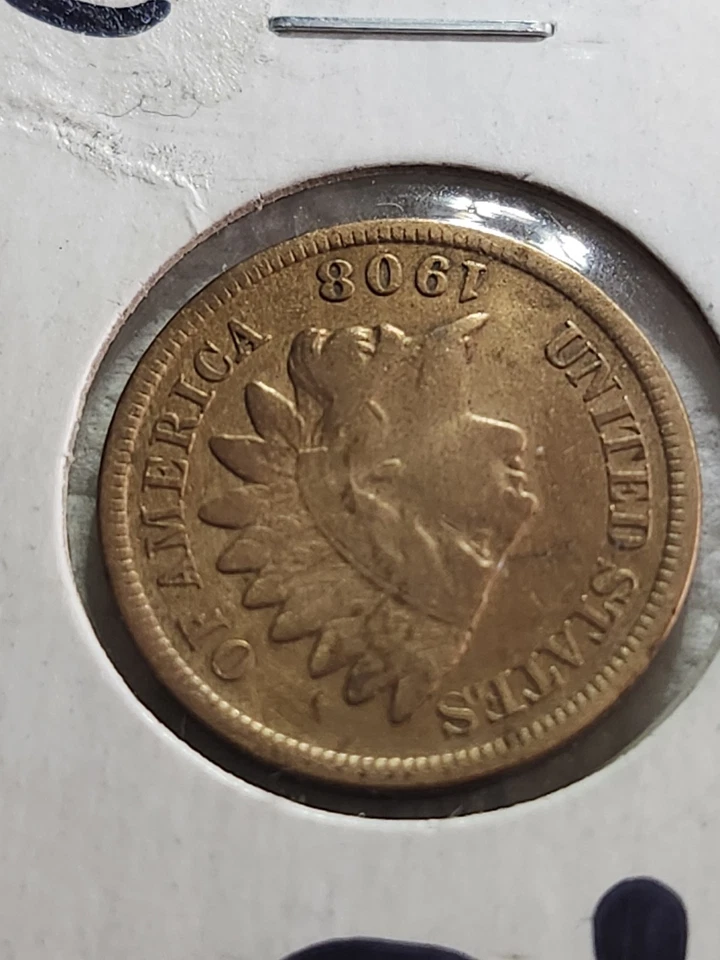 1908-S San Francisco Mint Indian Head Cent Uncirculated with Good Luster #J10 - Image 2 of 4
