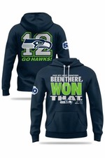 Seahawks NFC West Champions 12 Go Hawks Hoodie 2025