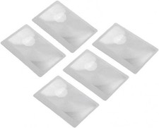 5 Pcs 3X Pocket Magnifier, Portable Fresnel Lens Credit Card Size Magnifying ...