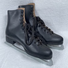 Lake Placid Flyer Aerflyte Ice Skates Mens Size 11 Water Resistant Leather Lined