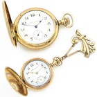 Vintage Diadem Dueler Grand GF 17j Fancy PocketWatch Lot of 2 w Brooch #WB5421-2 — photo 1