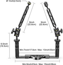 Underwater Photography TS-6 Adjustable Brace Clamp Dive Handles