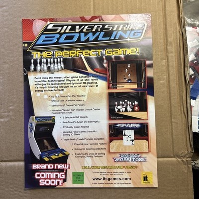 original  ad 11- 8 Silver Strike Bowling 2004 ARCADE GAME FLYER add ship .10