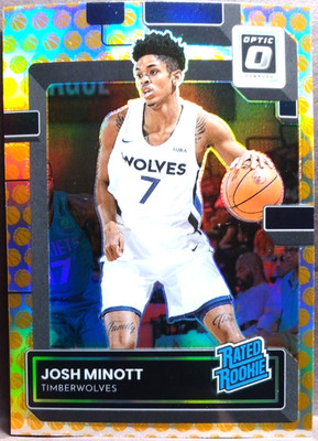 Josh Minott 2022-23 Donruss Optic Basketball Emoji Prizm #244 ROOKIE CARD