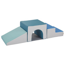 Softzone Single Tunnel Climber, Toddler Playset, Contemporary, 3-Piece