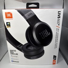JBL Live 460NC Wireless On-Ear Noise-Cancelling Headphones - Black