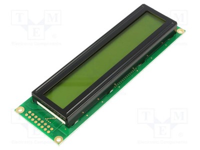 24x2 PIN: 16 STN Positive LED grün Display: LCD alphanumerisch