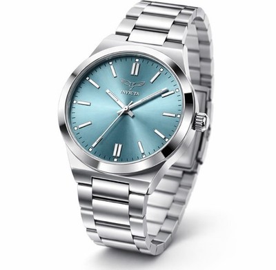 Invicta Celestial I Women's Quartz Watch 35mm Blue Dial Steel Bracelet 30m