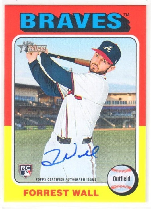 2024 Topps Heritage FORREST WALL Real Ones ROOKIE AUTO!