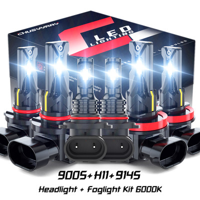 6Pcs 9005+H11+9145 LED Headlight Bulbs Fits Ram 1500 Classic 2019 3.0L 3.6L 5.7L