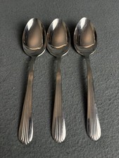 Vintage Silco Empire Art Deco Stainless Steel Serving Spoons 7โ Made in the USA