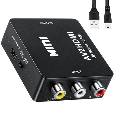 Beigemo RCA to HDMI Cable Adapter | AV to HDMI Converter AV to HDMI Adapter