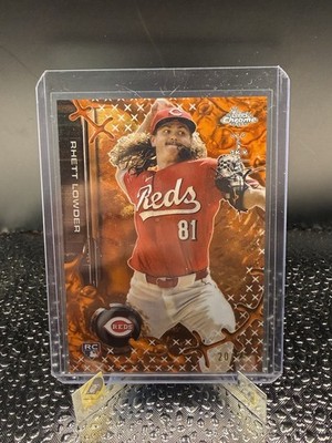 2025 Topps Chromex Cactus Jack - Rhett Lowder #41 Orange Refractor 20/25 (RC)