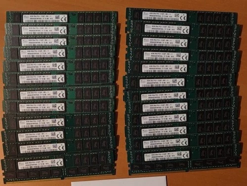 256GB HP (24x32GB) DDR4 ECC RAM 2Rx4 PC4-2133P 728629-B21 774175-001 752370-091 