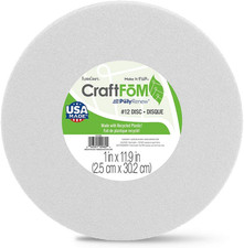 Craftf m Disc 1 Inch X 11.9 Inch White