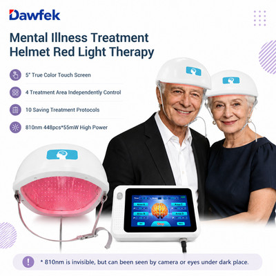 448 LEDs 810nm NIR Light Therapy Brain Wellness Machine for Parkinson Stroke OCD
