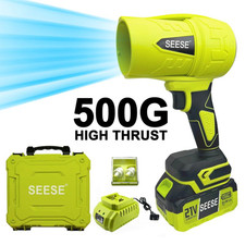 SEESE Cordless Leaf Blower Violent Turbofan,Brushlesspure Copper Motor Jet Fan w