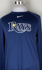 Nike Tampa Bay Rays Long Sleeve Base Layer Dri Fit Shirt Team Issue Men’s XL
