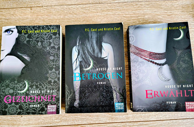 P. C. Cast & Kristin Cast 3 Bücher: House of Night Gezeichnet Betrogen Erwählt