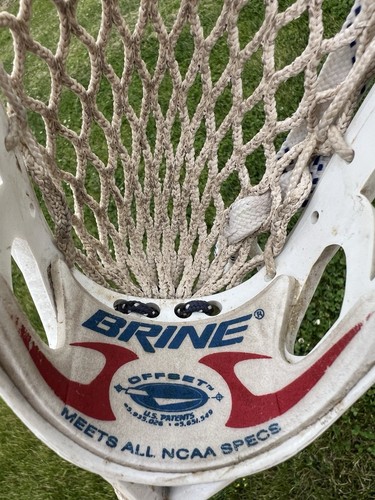 Brine F-10 Powergrip Aluminum Lacrosse Stick White Silver - Afbeelding 10 van 13