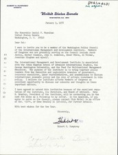 HUBERT H. HUMPHREY - TYPED LETTER SIGNED 01/03/1978