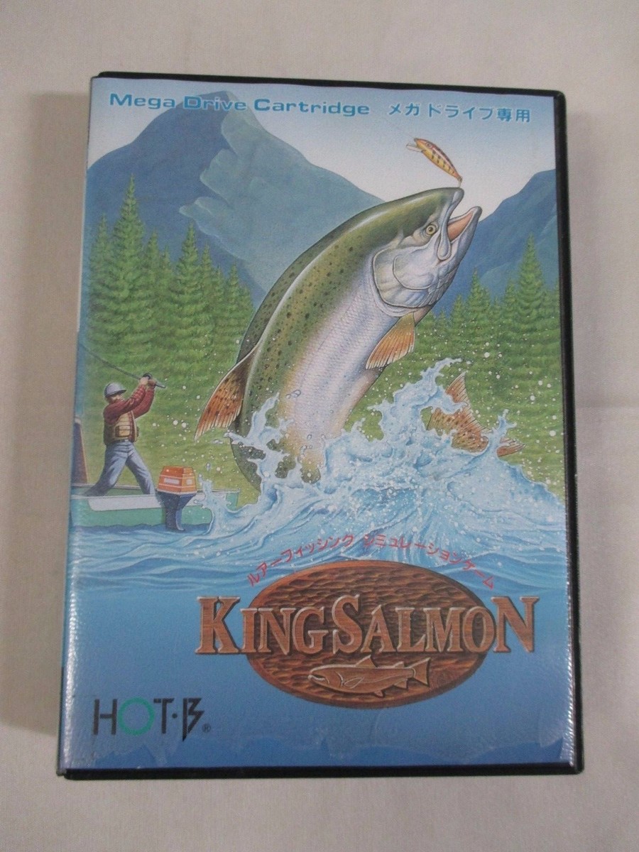 Mega-Drive Genesis -- King Salmon -- Box. JAPAN Game Sega Mega-Drive Genesis -- King Salmon -- Box. JAPAN Game Sega