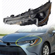 For 2023 2024 Toyota Corolla L LE Base LED Headlight Lamp Assembly Left Driver