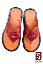 Traditional Men's Slippers Ghanaian Handmade Leather Slippers Men's Shoe Sandals
