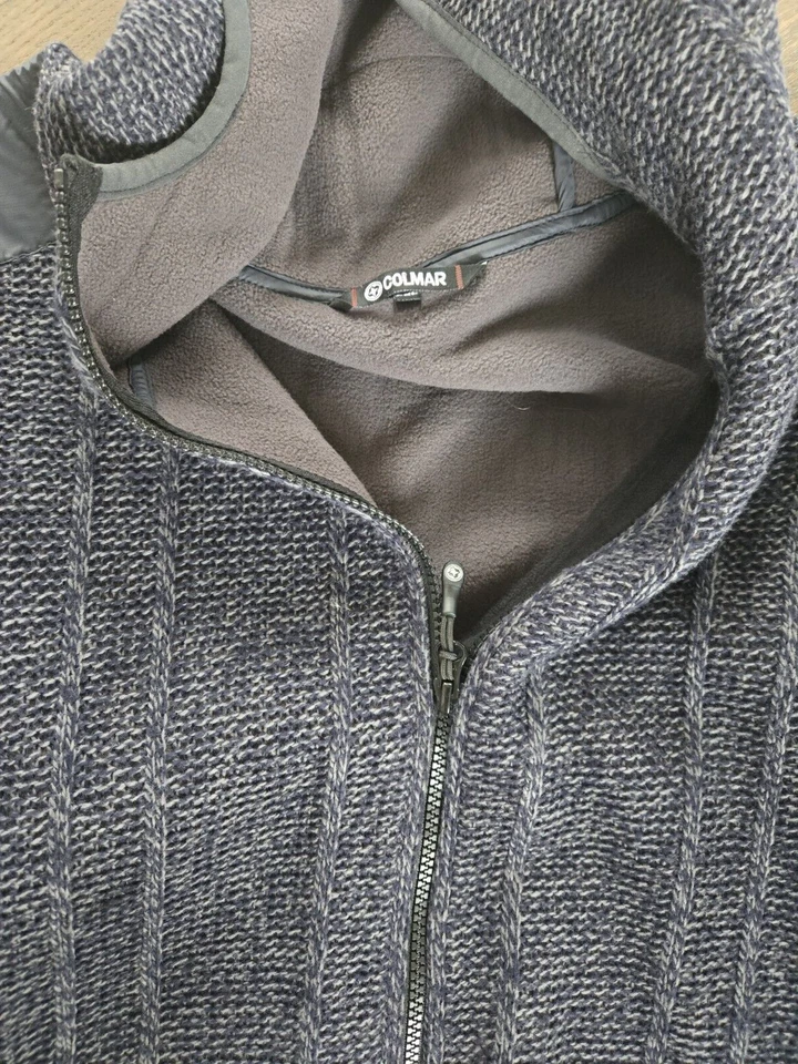 Jaqueta Thermotec Masculina COLMAR Tamanho 2XL Cinza Carvão Malha Forrada de Lã - Imagem 3 de 4