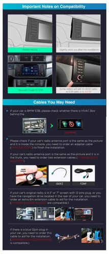 XTRONS Android 13 Octa-Core 4+64GB Car Stereo Radio GPS 4G For BMW 5 Series E39 - Picture 13 of 18