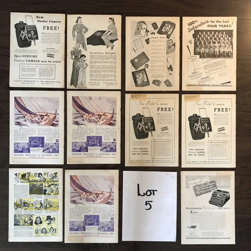 11 Vintage AMERICAN GIRL MAGAZINES 1939 Girl Scouts Great Stories SCARCE LOT 5 - Image 2 of 4