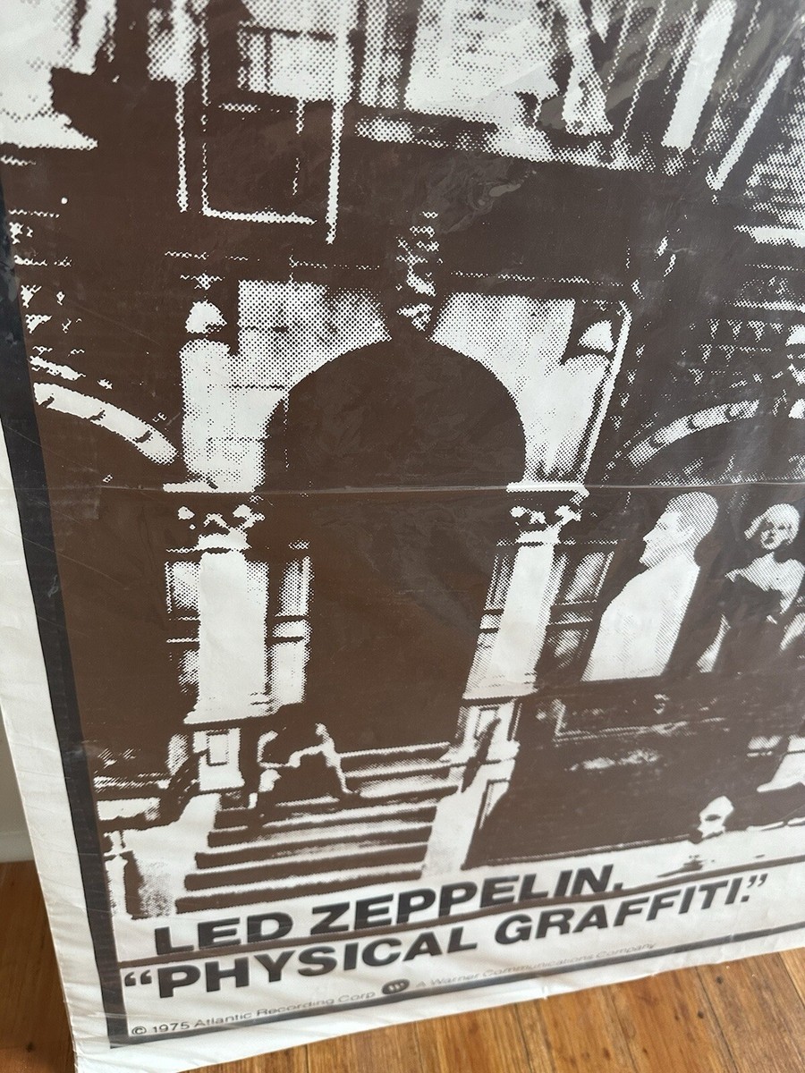 Led Zeppelin Physical Graffiti Promo Poster 1975 Huge 56x40