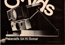 Vintage Retro Ad Polaroid SX70 Sonar Land Camera Instant Photograph Photo 1980