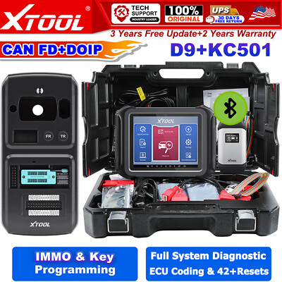 XTOOL D9S KC501 Full System Diagnostic Tool Key Programmer Set Coding DOIP+CANFD
