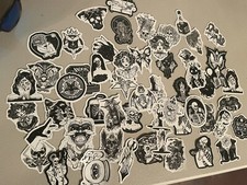 75 Stickers Gothic Punk Spooky Bundle Halloween