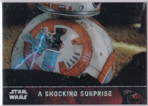 STAR WARS THE FORCE AWAKENS CHROME 30 SHIMMER REFRACTOR PARALLEL BB-8 35/50 - Picture 1 of 2