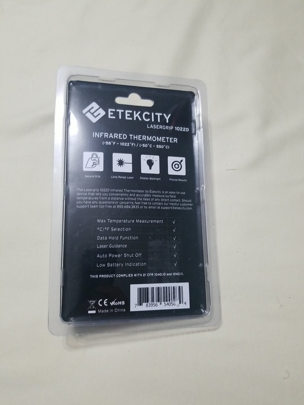 Etekcity Infrared Thermometer 1022D (Not for Human) Dual Laser