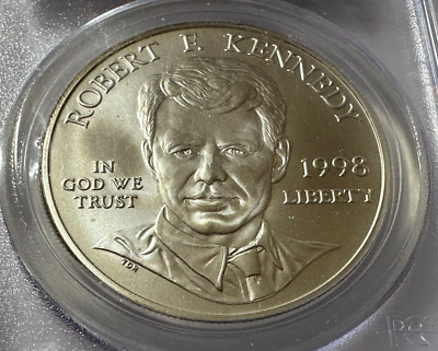 1998-S $1 RFK ROBERT KENNEDY SILVER COMMEMORATIV PCGS MS69 DOLLAR