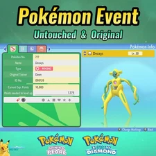 ✨ Shiny Deoxys ✨Event from Pokemon G0 ✨ Pokémon BDSP ✨ UNTOUCHED